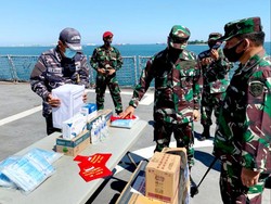 Alkes Operasi Pendisiplinan Cegah Corona di Sulsel Diterima Lantamal VI