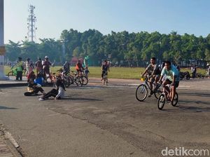 Marak Goweser Abaikan Protokol Kesehatan di Alun-alun Jombang