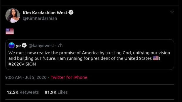 Unggahan Kim Kardashian