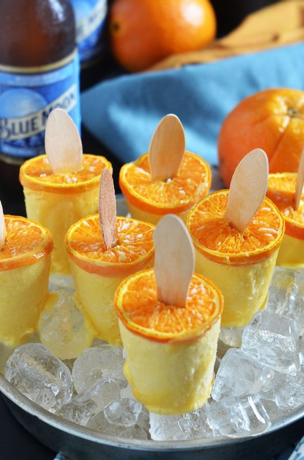 Blue Moon Orange Creamsicles/pinterest.com/hostthetoast Perpaduan krim dan buah utuh yang seimbang.