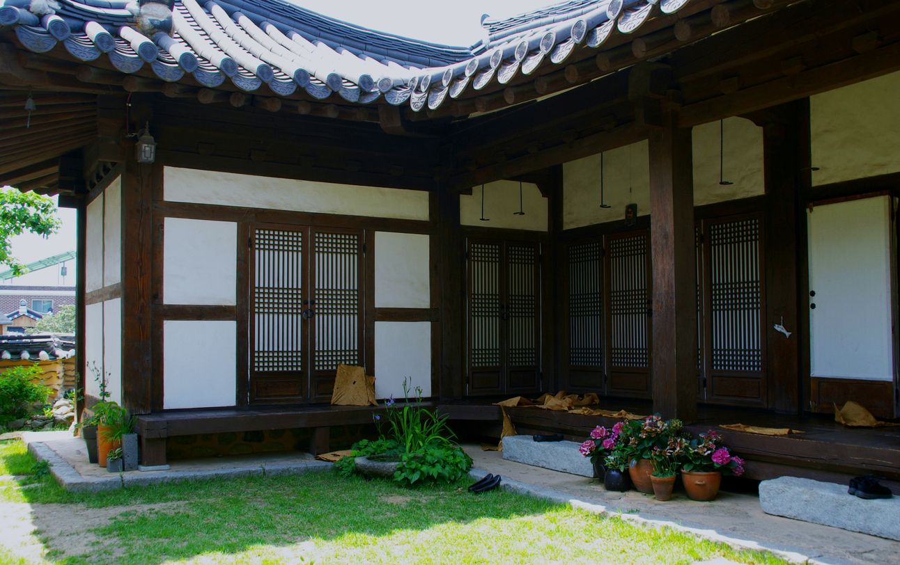 a Korean traditional house