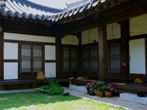 a Korean traditional house