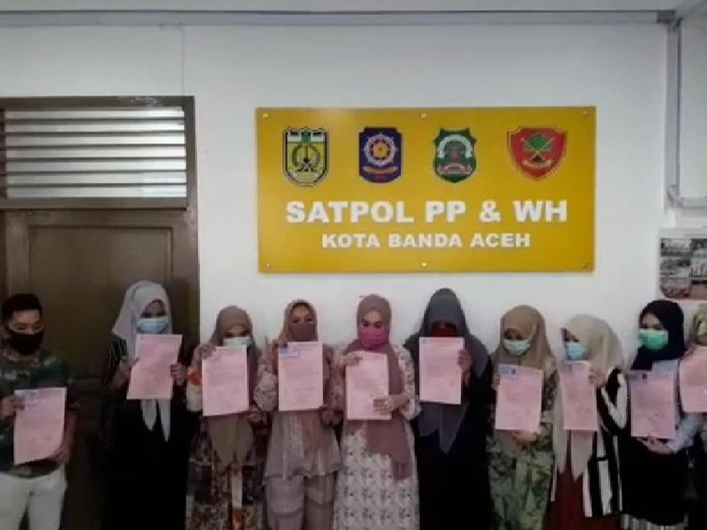 Diamankan, Pesepeda Wanita Tak Berjilbab di Banda Aceh Minta Maaf