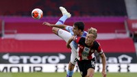Laga Southampton Vs Manchester City dalam lanjutan Liga Inggris digelar di St. Marys, Senin (6/7/2020) dini hari WIB.