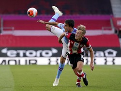 Laga Southampton Vs Manchester City dalam lanjutan Liga Inggris digelar di St. Marys, Senin (6/7/2020) dini hari WIB.