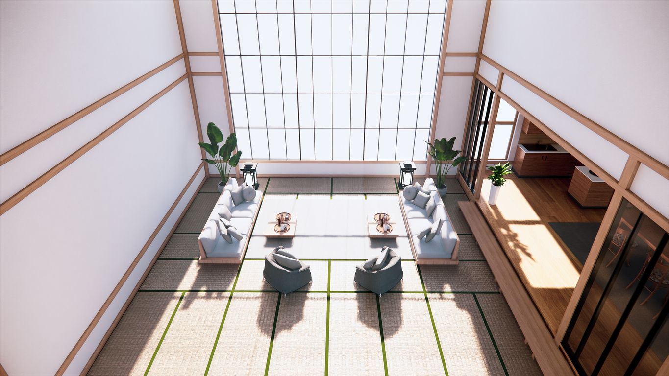 Large hall interior design, Big room 