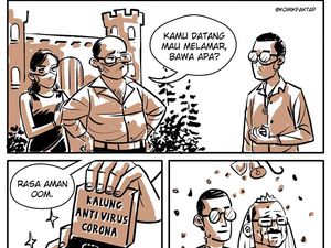 Sindiran Komik Faktap soal Kalung Anticorona Sindiran Komik Faktap soal Kalung Anticorona