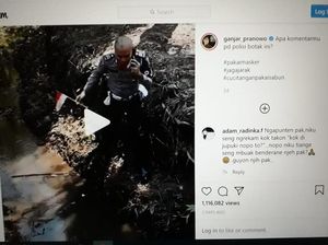 Disebut Botak, Ini Kata Polisi yang Viral Ambil Bendera Merah Putih di Selokan