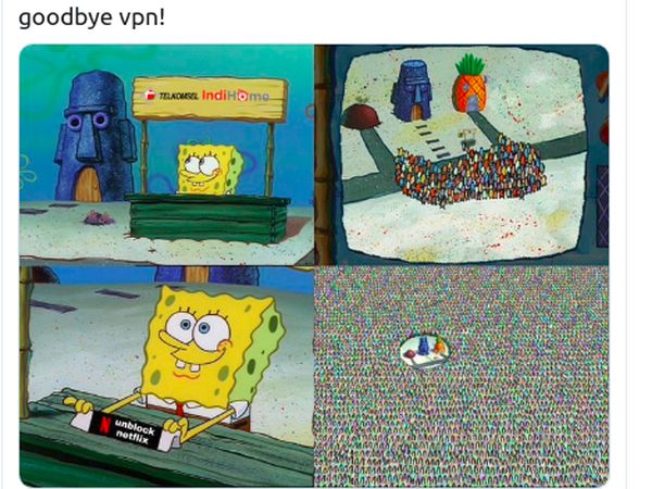 10 Meme Kocak Pengguna Indihome Bisa Pakai Netflix
