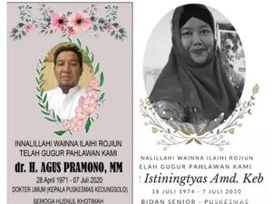 Sehari, Dua Tenaga Kesehatan di Sidoarjo Meninggal Terinfeksi COVID-19 Sehari, Dua Tenaga Kesehatan di Sidoarjo Meninggal Terinfeksi COVID-19