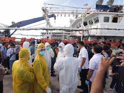 Polda Kepri Evakuasi ABK WNI yang Tewas di Kapal Berbendera China