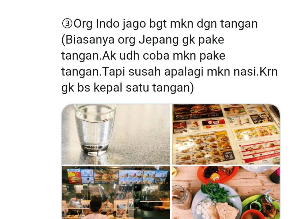 Gadis Jepang Ini Curhat Uniknya Budaya Makan di Indonesia Gadis Jepang Ini Curhat Uniknya Budaya Makan di Indonesia