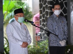 Kunker ke Sukabumi, Maruf Amin Minta Inovasi di Sekolah-Pasar Cegah Corona