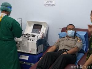 Sembuh dari Corona, Empat Calon Perwira Polisi DIY Donorkan Plasma