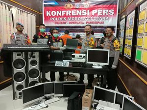 4 Eks Napi Asimilasi di Morowali Utara Ditangkap Usai Curi Elektronik Sekolah