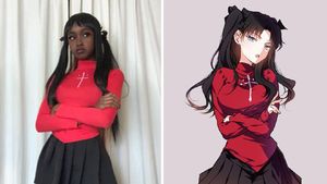 Potret Model Kulit Hitam Korban Rasisme Saat Cosplay Jadi Anime Kulit Putih