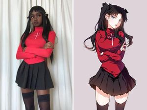 Potret Model Kulit Hitam Korban Rasisme Saat Cosplay Jadi Anime Kulit Putih