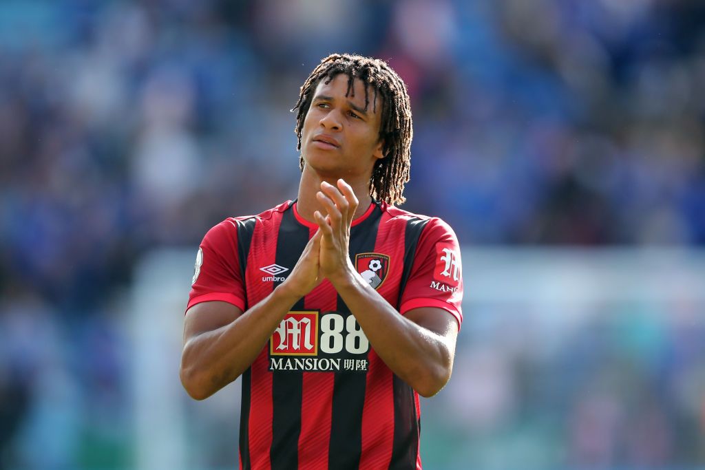 LEICESTER, ENGLAND - AUGUST 31: Nathan Ake of AFC Bournemouth during the Premier League match between Leicester City and AFC Bournemouth  at The King Power Stadium on August 31, 2019 in Leicester, United Kingdom. (Photo by Marc Atkins/Getty Images)