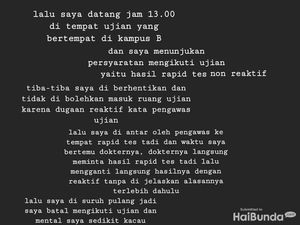 Peserta Ini Ngaku Gagal UTBK Gegara Rapid Test Nonreaktif Diganti Jadi Reaktif Peserta Ini Ngaku Gagal UTBK Gegara Rapid Test Nonreaktif Diganti Jadi Reaktif