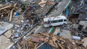Ngeri! Dampak Dahsyatnya Terjangan Banjir Longsor di Jepang