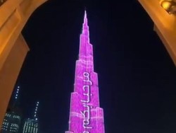 Sambut Wisatawan, Burj Khalifa Nyalakan Lampu Spesial