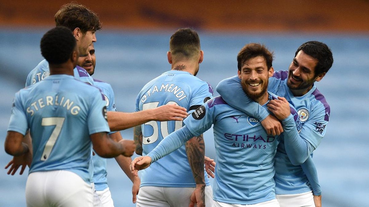 David Silva mencetak satu gol dan dua assist saat Manchester City menang 5-0 atas Newcastle United (Foto: Oli Scarff/Pool viaGetty Images)
