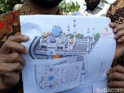 Mengintip Desain Miniatur Grand Mosque Abu Dhabi yang Dibangun di Solo