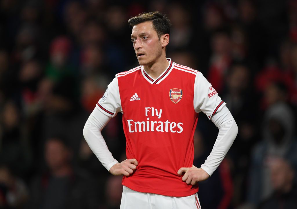 LONDON, ENGLAND - NOVEMBER 23:  Mesut Ozil of Arsenal during the Premier League match between Arsenal FC and Southampton FC at Emirates Stadium on November 23, 2019 in London, United Kingdom. (Photo by Shaun Botterill/Getty Images)