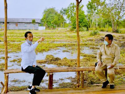 Momen Hangat Jokowi-Prabowo dan Rencana Bangun Lumbung Pangan