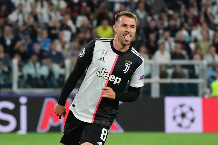 TURIN, ITALY - OCTOBER 01:  Aron Ramsey of FC Juventus looks during the UEFA Champions League group D match between Juventus and Bayer Leverkusen at Juventus Arena on October 1, 2019 in Turin, Italy.  (Photo by Pier Marco Tacca/Getty Images)