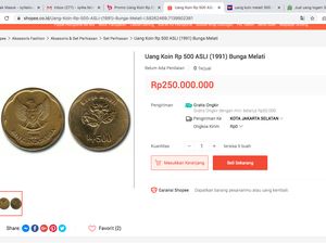 Ckckck Ada Lagi, Uang Koin Gopek Dijual Rp 250 Juta
