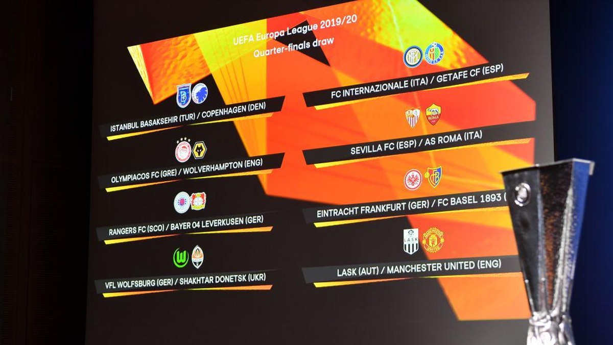 Hasil drawing perempatfinal Liga Europa. (Foto: UEFA via Getty Images/UEFA - Handout)
