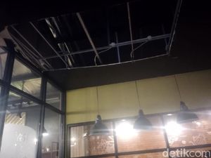 Viral Plafon Kafe di Depok Ambruk, Pemilik Beri Penjelasan