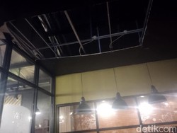 Viral Plafon Kafe di Depok Ambruk, Pemilik Beri Penjelasan