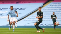 Kevin De Bruyne juga sudah mencetak 11 gol. Kalau Kevin De Bruyne sih spesial, dirinya juga merupakan pemberi assist terbanyak di Liga Inggris sejauh ini dengan 18 gol (Getty Images)
