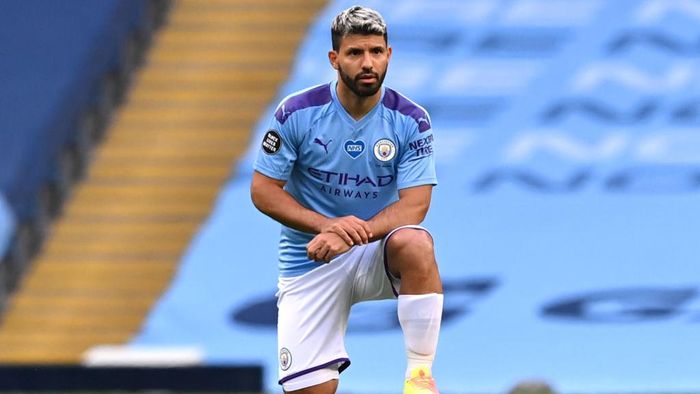 sergio aguero, raheem sterling, gabriel jesus, kevin de bruyne, riyad mahrez Lima mesin gol Manchester City