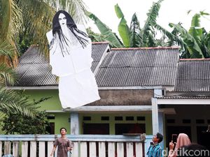 Seram! Layang-layang Ini Berbentuk Kuntilanak dan Pocong