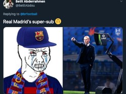 Beberapa kali kubu Barca memang menganggap Real Madrid diuntungkan VAR. (Foto: internet/Twitter)