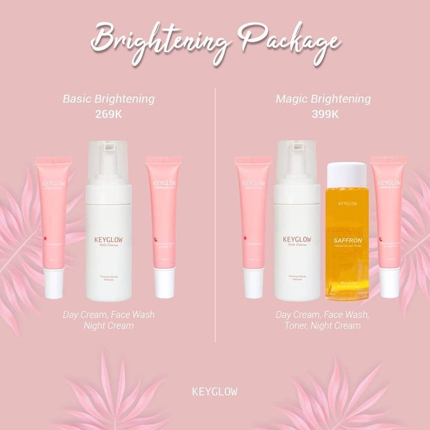 Brightening Series Keyglow/instagram.com/keyglow.ind/ Terdiri dari dua seri yaitu magic Brightening dan Basic Brightening Keyglow.