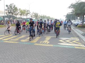 Gowes di PIK Bareng Anggota DPRD DKI, M Taufik: Bangun Jakarta Sehat