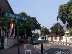 Menteng Zona Merah Corona, Begini Suasana di Jalan Amir Hamzah Pagi Ini