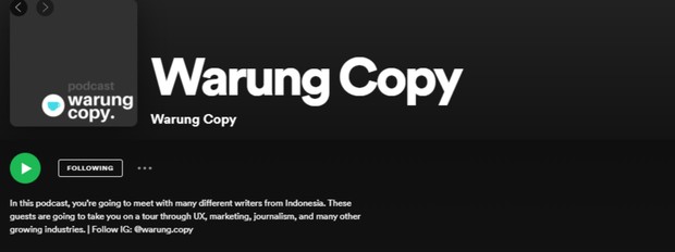 Podcast Warung Copy