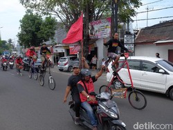 Tolak RUU Omnibus Law, Buruh Asal Yogyakarta Gowes Pit Dhuwur ke Jakarta