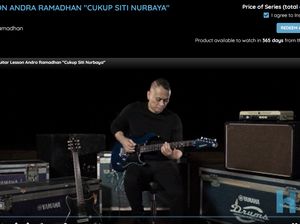 Andra Ramadhan Berbagi Ilmu Bermain Gitar Lewat Platform Online