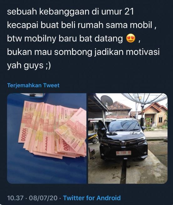 Pamer kekayaan, pria ini padahal menunggak hutang