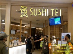 Tak Batasi Jumlah Pengunjung, Restoran Sushi Tei di Mal Jakbar Dikenai Denda
