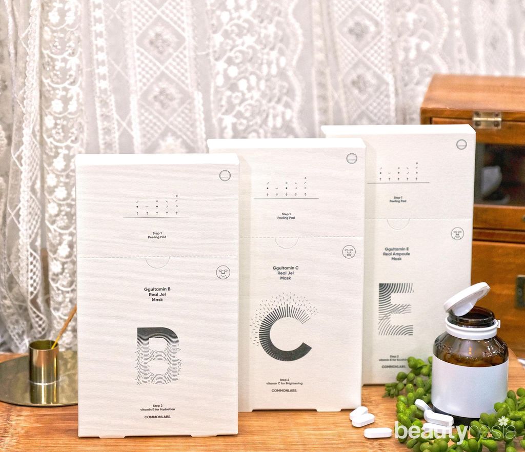 Skincare Korea Commonlabs, sheetmask dan ampoule