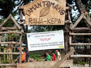 Taman Tomang Masih Ditutup, Kok Ada yang Main?