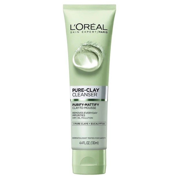 L’Oreal Pure Clay Cleanser - Purify & Mattify/lorealparisusa.com Produk dengan kandungan eucalyptus yang mampu menghilangkan minyak berlebih pada wajah