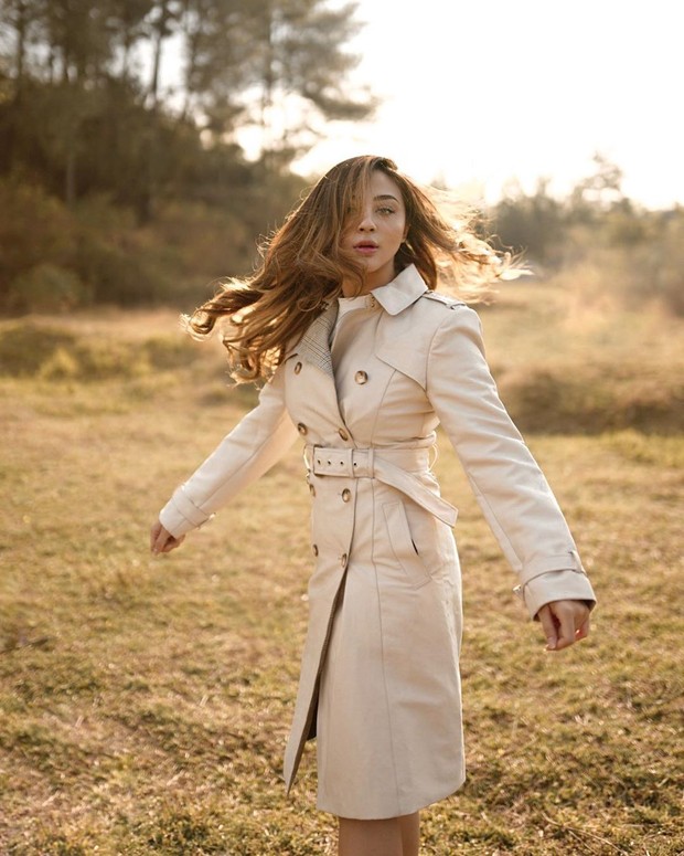 layaknya seorang model, pose Margin memang tidak diragukan lagi